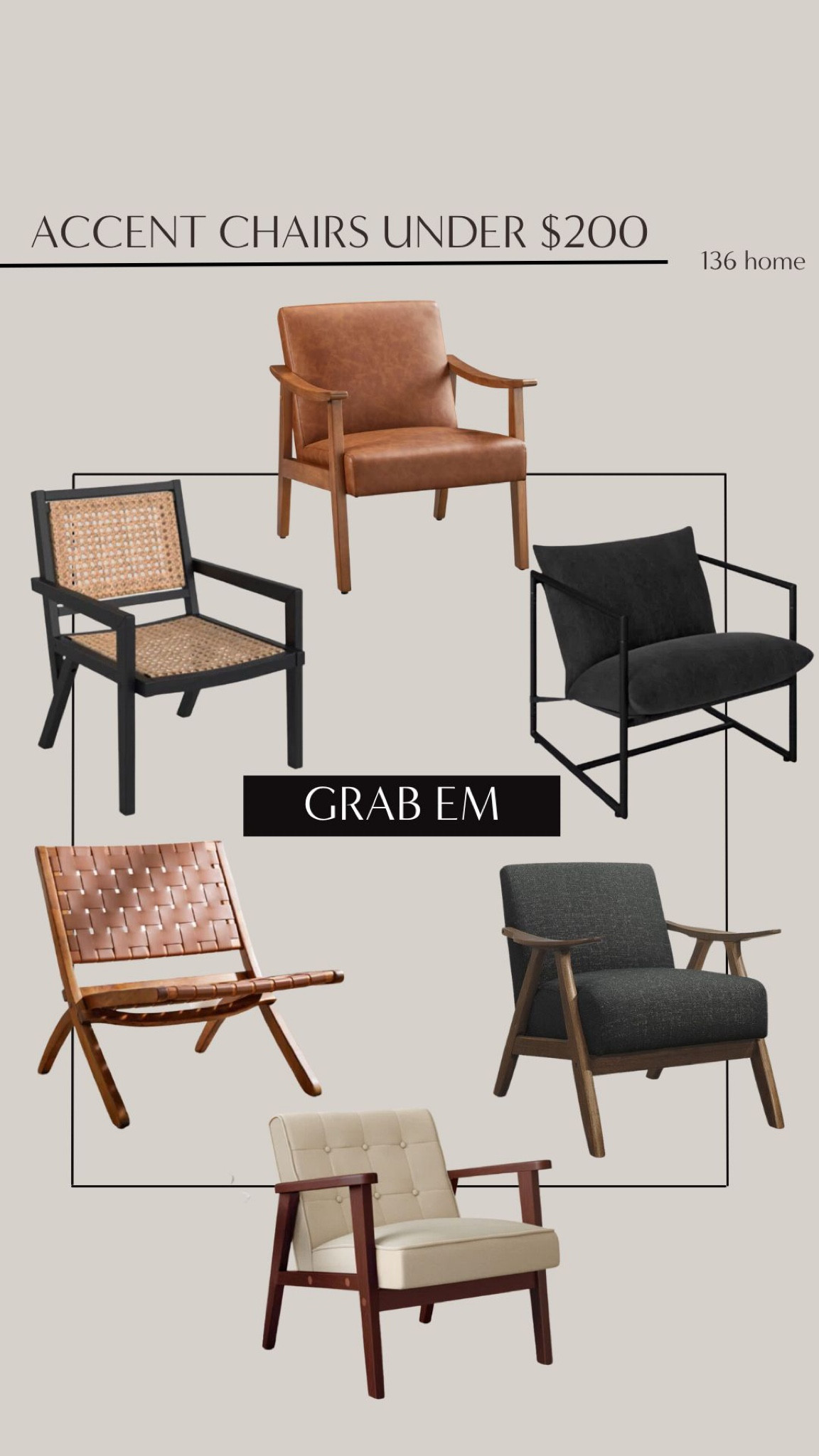 Accent Chairs Under $200 #accentchair #sidechair #homedecor #interiordesign #homedesign #under200

#LTKhome #LTKFind #LTKstyletip