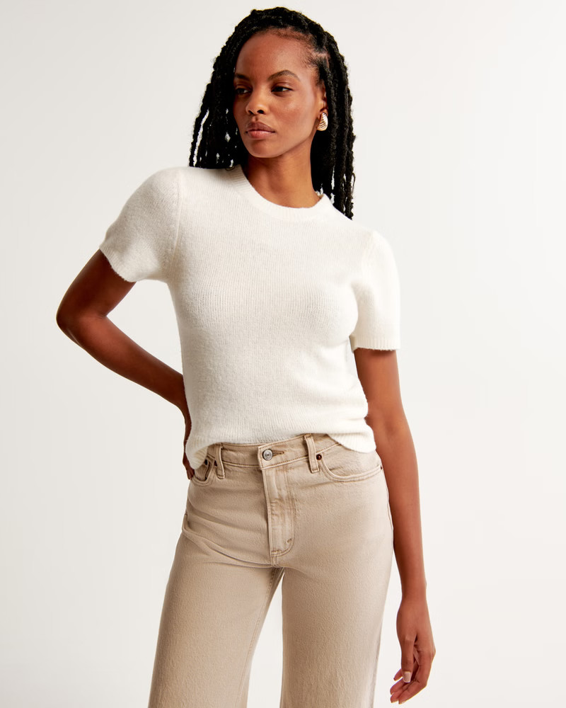 Fuzzy Crew Sweater Tee | Abercrombie & Fitch (US)