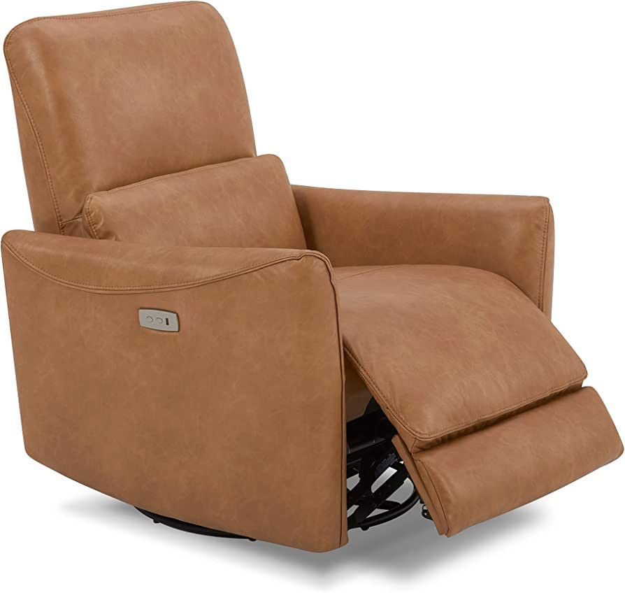 CHITA Power Recliner Swivel Glider, Upholstered Faux Leather Living Room Reclining Sofa Chair wit... | Amazon (US)