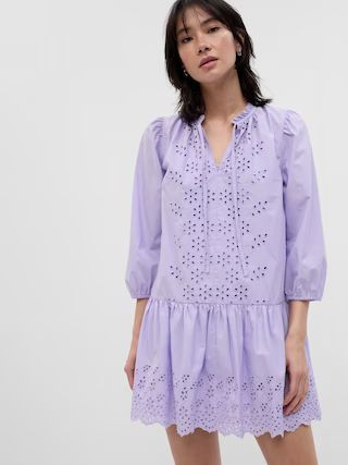 Eyelet Mini Dress | Gap (US)