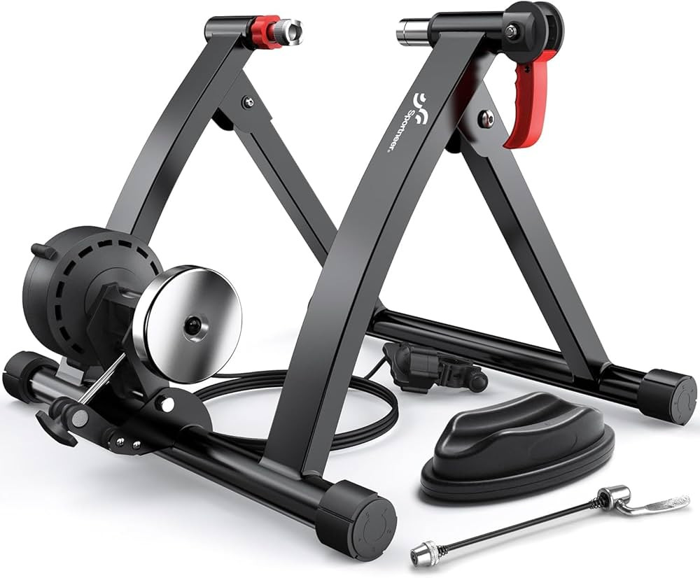Sportneer Bike Trainer - Magnetic Stationary Bike Stand for 26-28" & 700C Wheels - Adjustable 6 L... | Amazon (US)