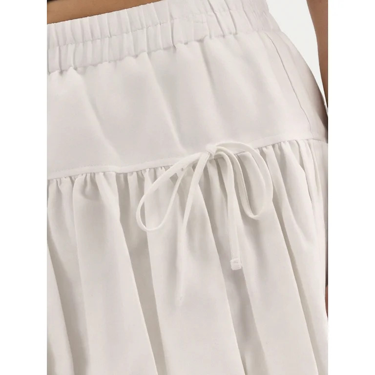 No Boundaries Bubble Mini Skirt with Bows, Women's | Walmart (US)