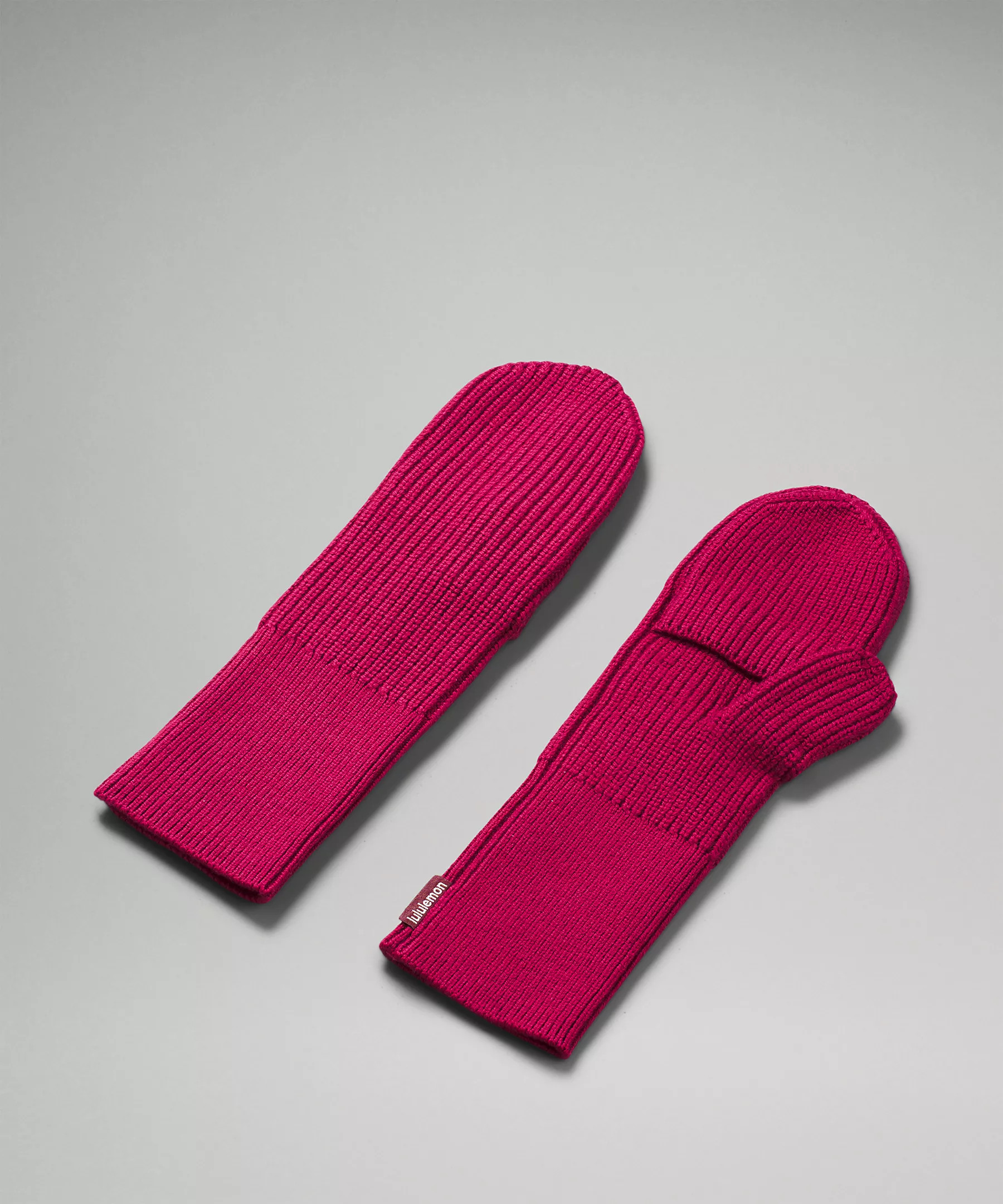 Women's Ribbed Merino Wool-Blend Knit Mittens | Women's Gloves & Mittens & Cold Weather Acessorie... | Lululemon (US)