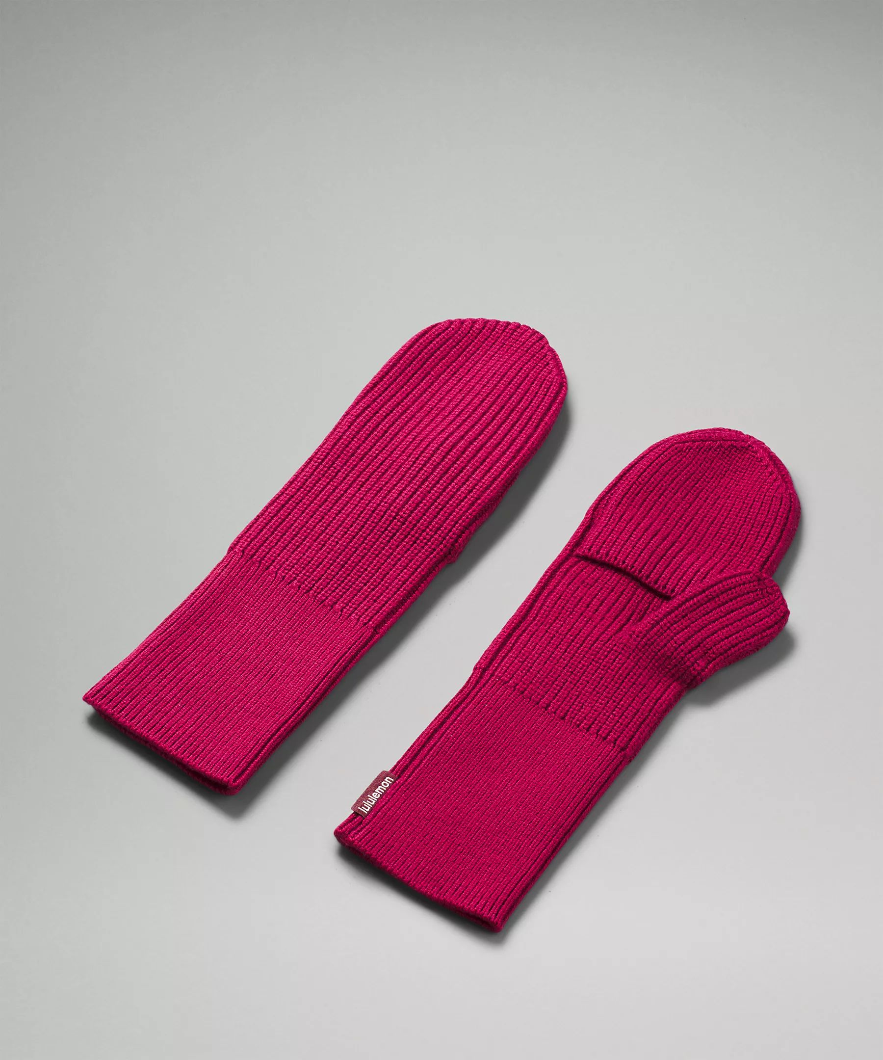 Women's Ribbed Merino Wool-Blend Knit Mittens | Women's Accessories | lululemon | lululemon (CA)