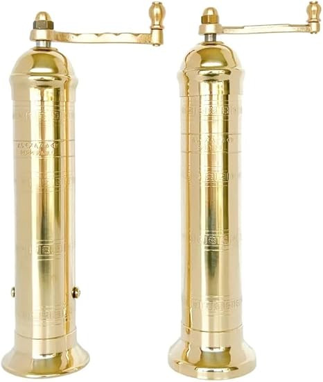 The Original European Salt and Pepper Mill 9” Brass Salt Mill | Amazon (US)