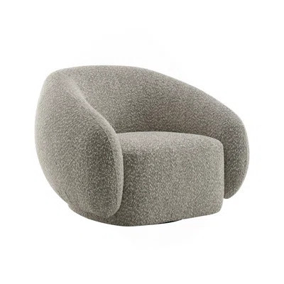 Brown Boucle Chair W/Swivel | Wayfair North America