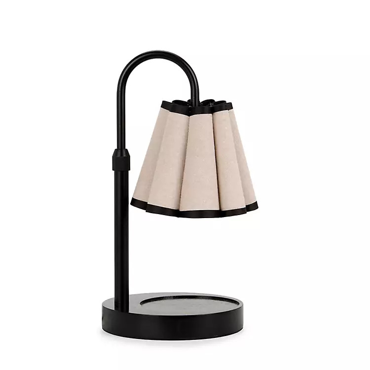 New! Scalloped Black Metal Candle Warmer Lamp | Kirklands