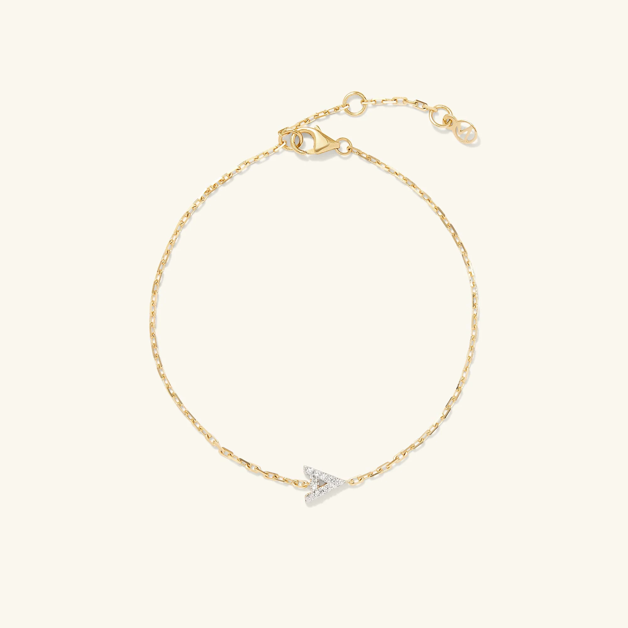 Diamond Letter Bracelet | Mejuri Fine Crew
