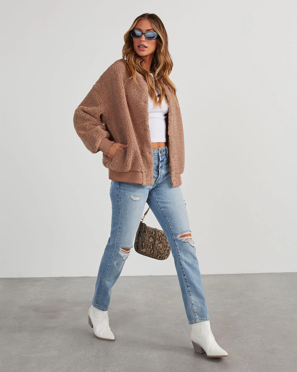 Jayne Sherpa Bomber Jacket | VICI