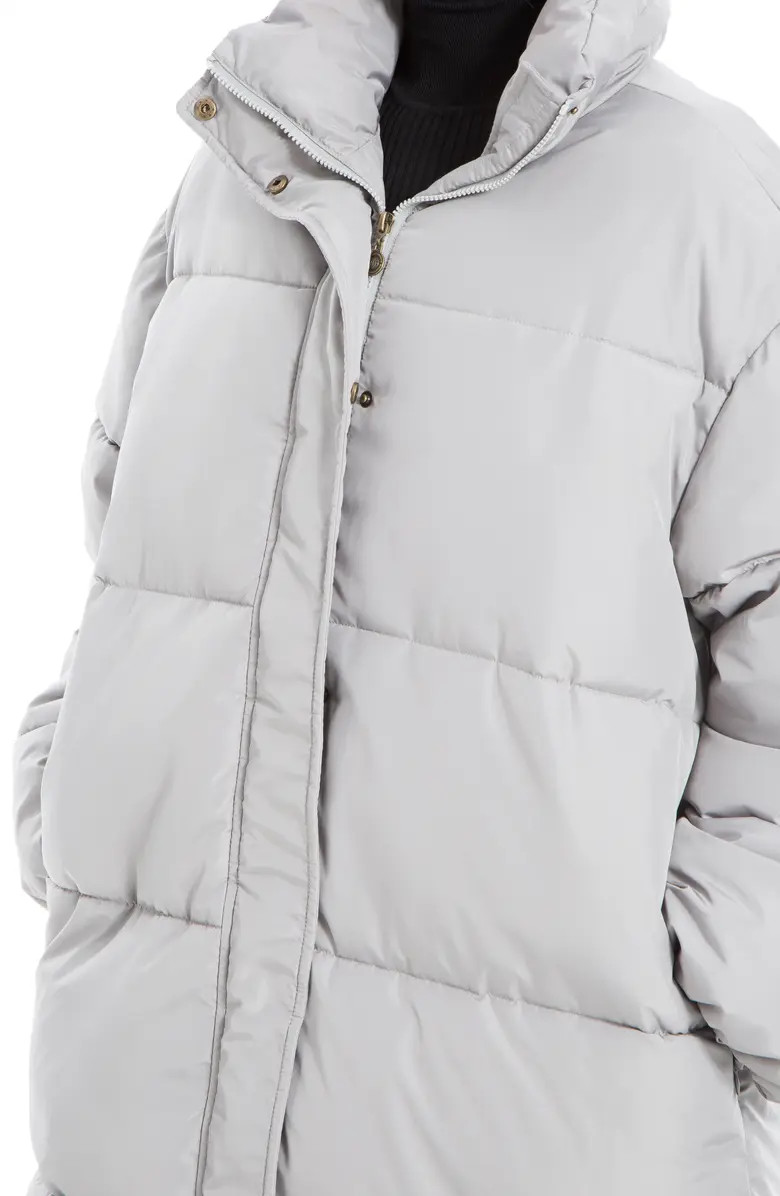 MAX STUDIO Longline Puffer Jacket | Nordstromrack | Nordstrom Rack