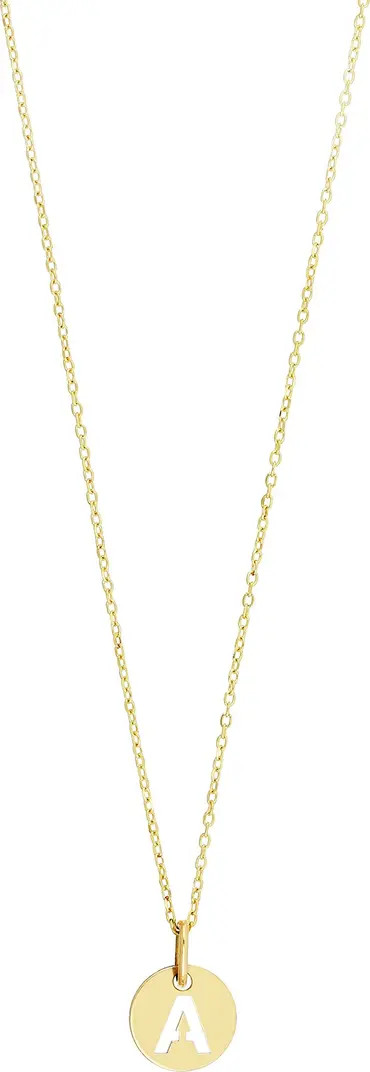 Bony Levy 14K Yellow Gold Small Initial Pendant Necklace - Multiple Letters Available | Nordstrom... | Nordstrom Rack