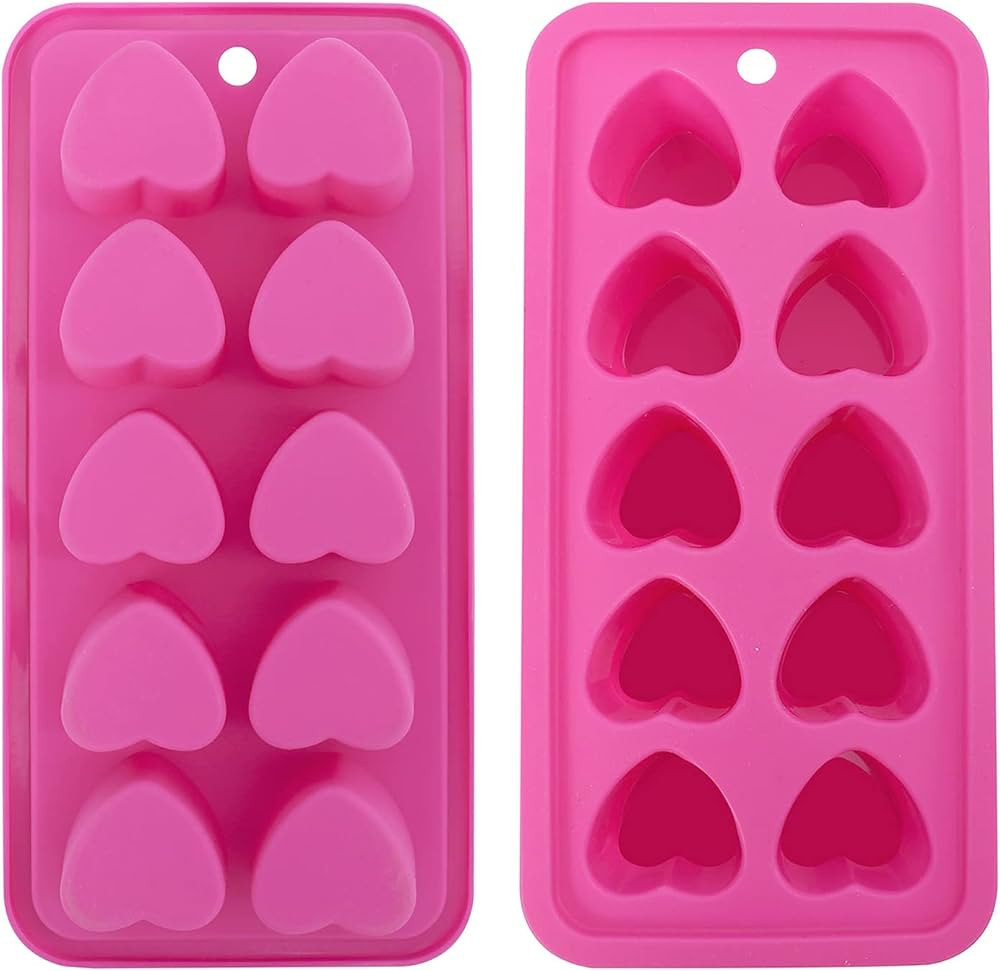 Heart-Shaped Ice Cube Trays,Fun Silicone Ice Cube Trays for Make Heart-Shaped Ice Cube,Easy Relea... | Amazon (CA)