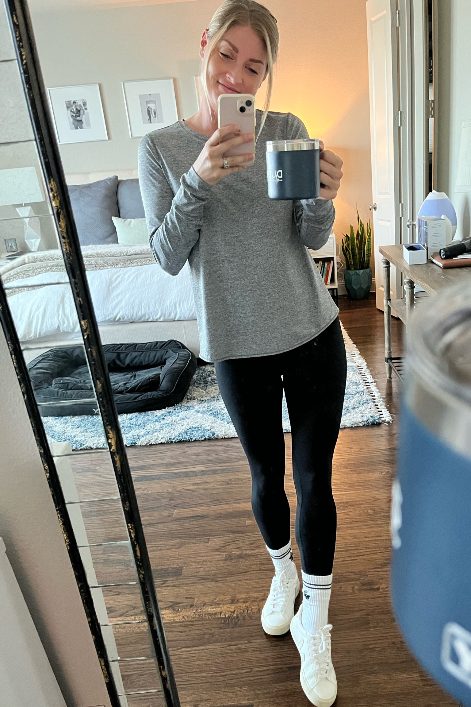 Amazon leggings FTW & my favorite new sneakers. My new Fall everyday outfit 🤍 

#LTKSeasonal #LTKfit