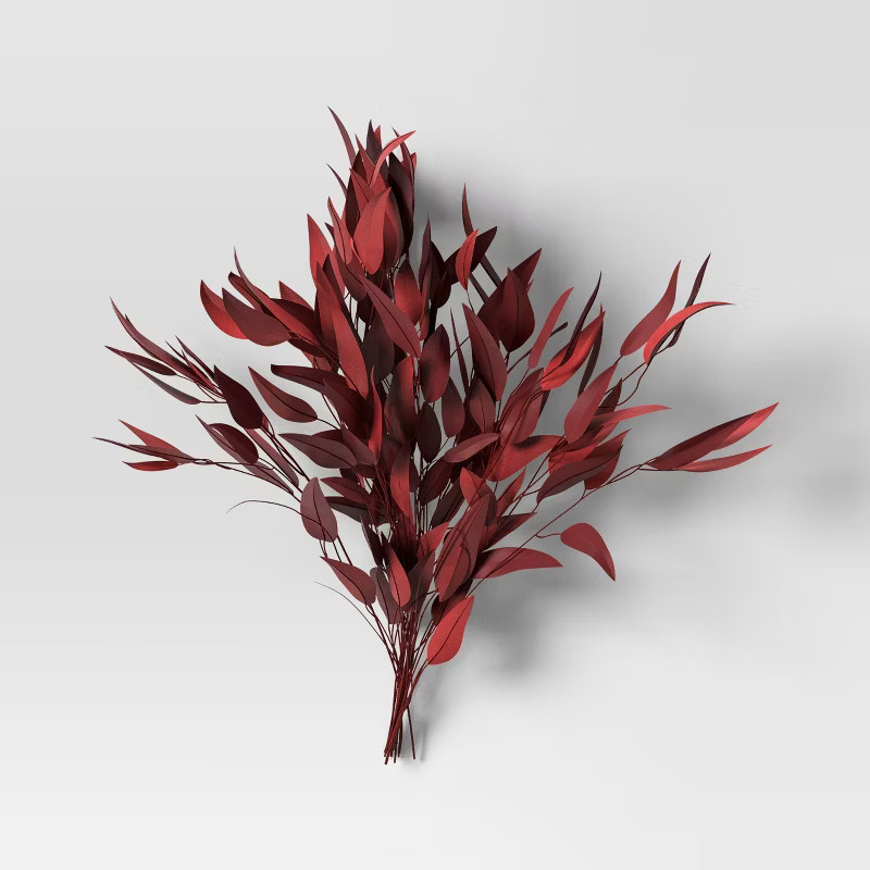 Eucalyptus Willow Foliage Dried Bundle Red - Threshold™ | Target