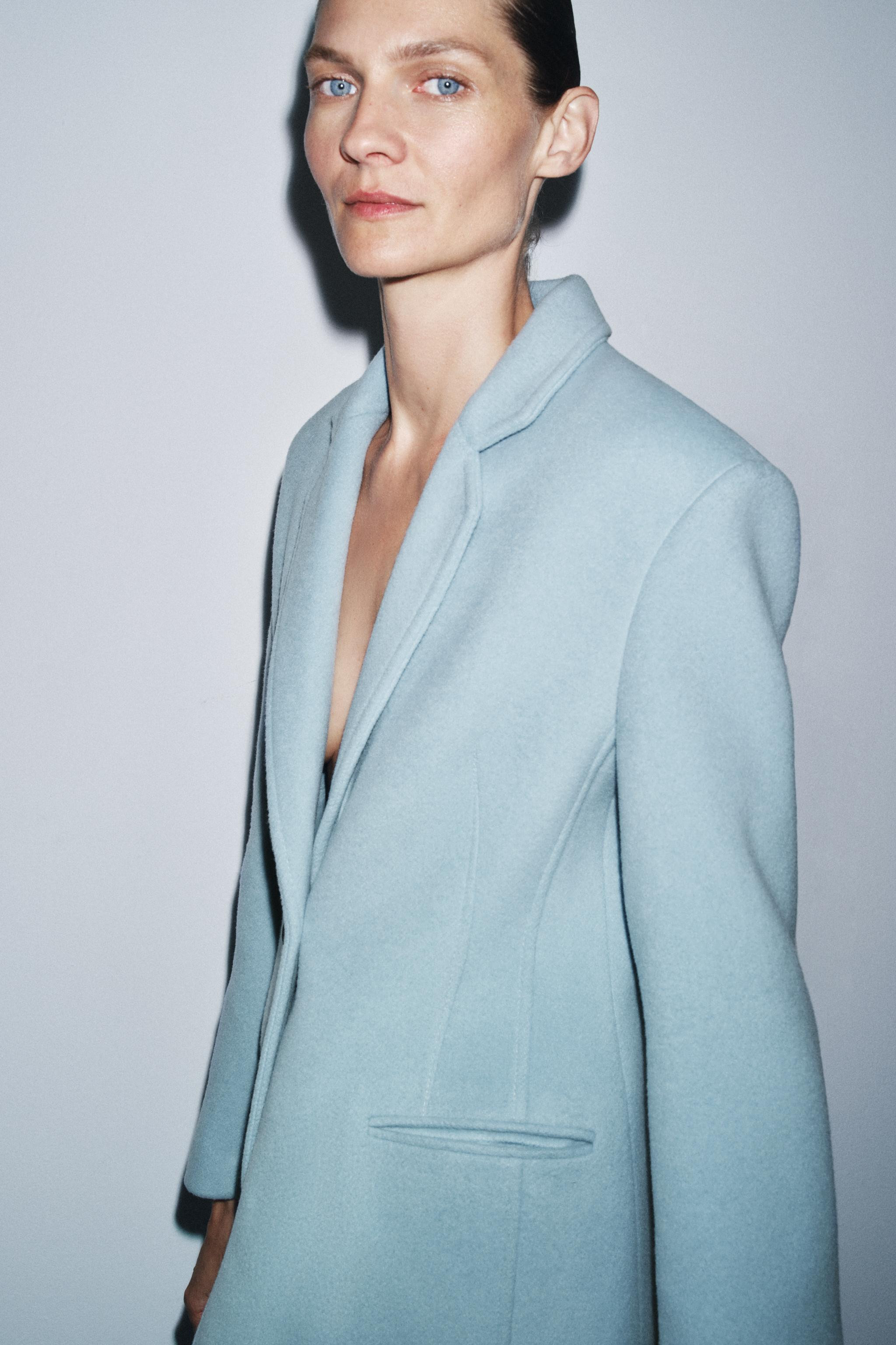 FITTED WOOL BLEND COAT ZW COLLECTION | Zara UK