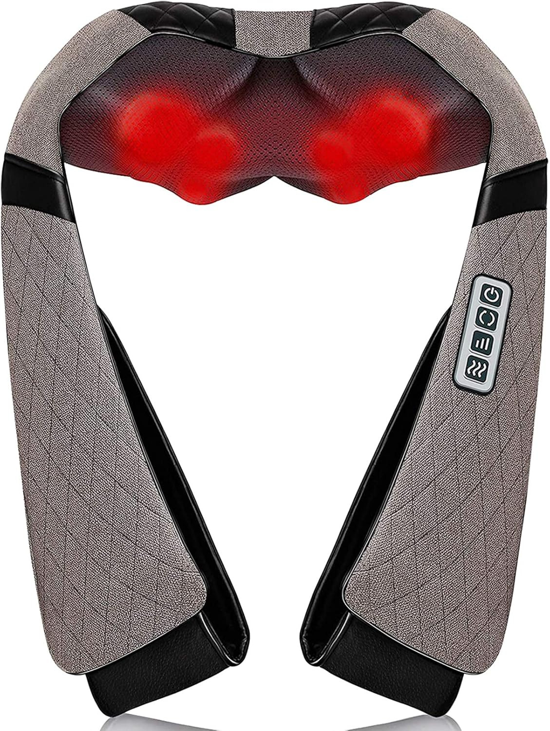 Neck Back Massager, Shiatsu Neck Shoulder Massager with Heat, Electric Neck Massage Pillow 3D Kne... | Amazon (US)