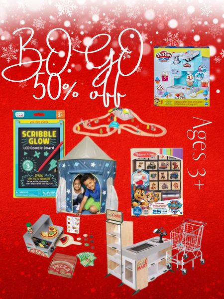 Target BOGO 50% off with toys my kid has loved! Make sure to grab items priced similarly to maximize savings 

#LTKsalealert #LTKunder50 #LTKHoliday