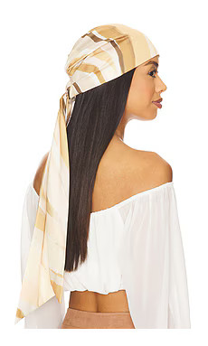 Eugenia Kim Gigi Headscarf in Ivory & Beige from Revolve.com | Revolve Clothing (Global)
