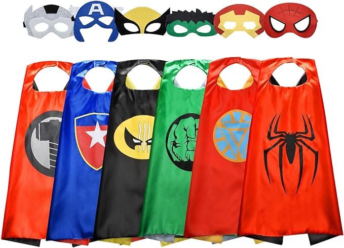 Roko Superhero Capes for Kids Cool Halloween Costume Cosplay Festival Party Supplies Favors Dress... | Amazon (US)