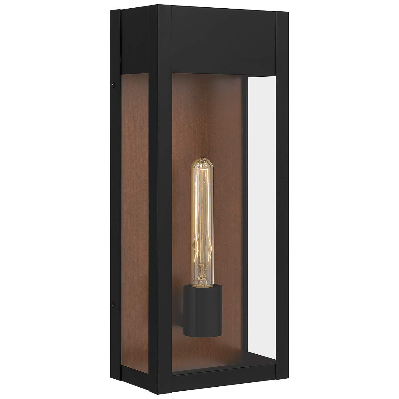 Quoizel Maren 18" High Matte Black Modern Outdoor Wall Light | Lamps Plus