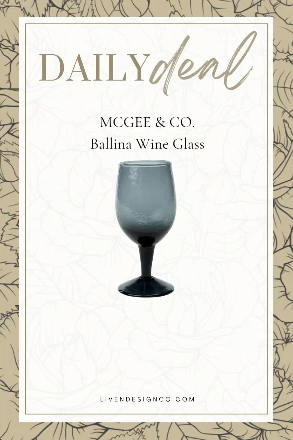 McGee and Co. Daily deal wine glasses. Tinted hammered wine glasses. Glassware

#LTKSeasonal #LTKSaleAlert #LTKHome