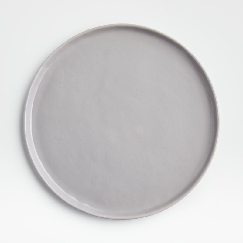 Mercer Grey Round Dinner Plate + Reviews | Crate and Barrel | Crate & Barrel