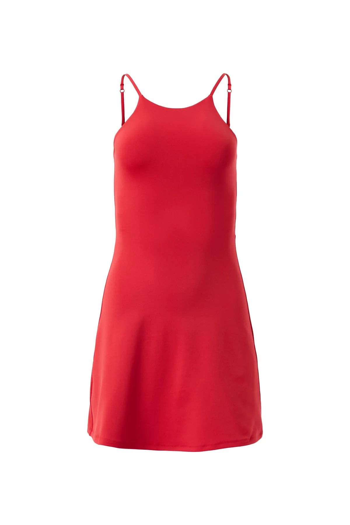 Flame Naomi Workout Dress (Compressive Liner / L) | Girlfriend Collective