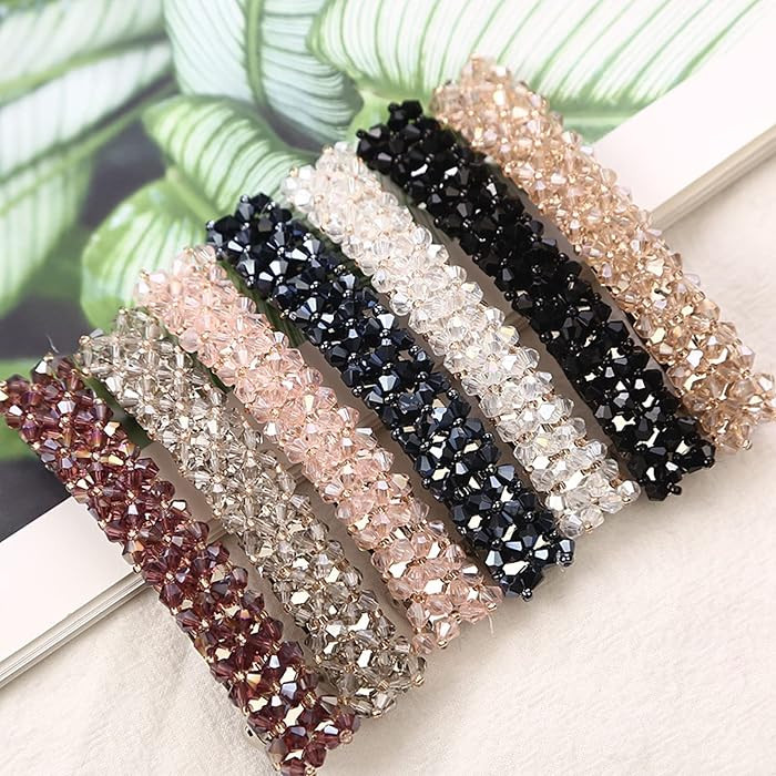Elegant Hair Clips Fashion Hair Barrettes for Women and Girls, Sparkly Glitter Rhinestones Flower... | Amazon (US)