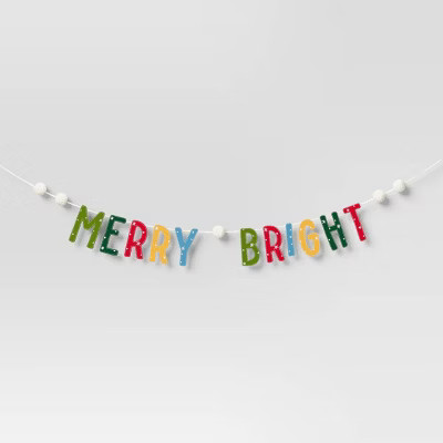 6' 'Merry Bright' Christmas Decorative Wall Garland - Wondershop™ | Target