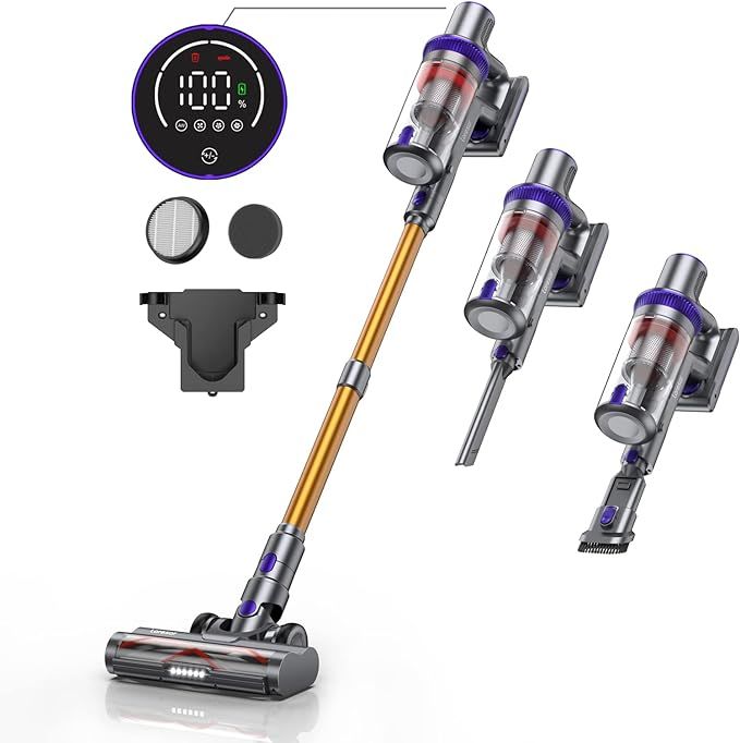 Laresar Cordless Vacuum Cleaners, 33KPa 400W Powerful Stick Vacuum, Touch Display, Lightweight Ha... | Amazon (CA)