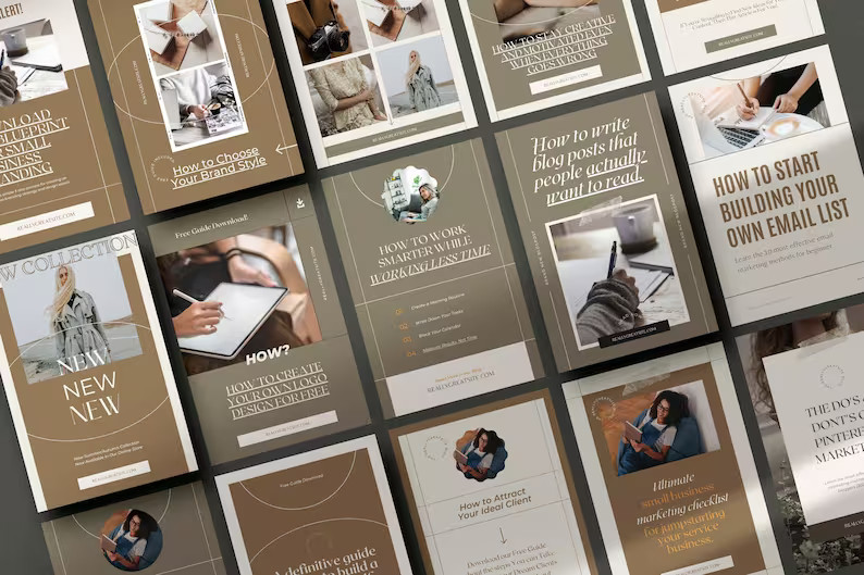 CANVA Aesthetic Pinterest Templates / Feminine Pinterest Templates / Pinterest Pin Templates / Pi... | Etsy (US)