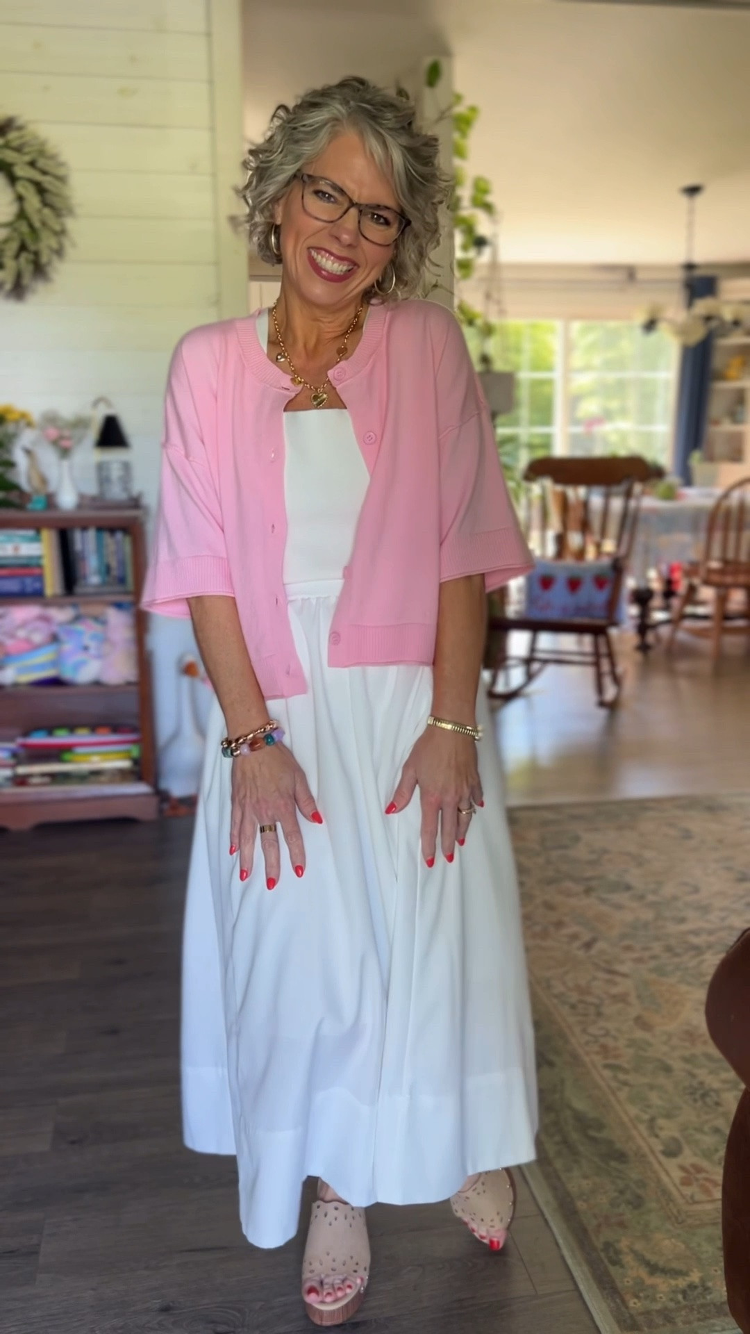 The white skirt of my dreams and I finally found it you guys, it is lined, has an elastic waistband, and is not see through which is everything! I styled it with the prettiest white knit tank top with a gorgeous back detail, a pink cropped button up cardigan sweater, and a pretty gold charm necklace for the most feminine and beautiful summer look. Everything is from Amazon

#amazonfashion #amazonfinds #amazonstyle #founditonamazon #summerstyle #summeroutfit #summerfashion #summerinspo #summervibes #summerlook #summerwear #springfashion #springoutfit #springstyle #casualoutfit #casualstyle #casualchic #effortlessstyle #effortlessfashion #ootd #ootdfashion #outfitoftheday #outfitinspo #outfitideas #realoutfitgram #todaysoutfit #affordablefashion #affordablestyle #budgetfashion #womensfashion #womensstyle #petitestyle #petitefashion #petiteoutfit #petitewomen #petitegirl #petites #momstyle #momfashion #momootd #momlife #teacherstyle #teacherfashion #grandmastyle #grandmafashion #over40style #over40fashion #over40andfabulous #fashionover40 #womenover40 #womenover40style #over50style #over50fashion #fashionover50 #agelessstyle #ageisjustanumber #midlife #midlifestyle #midlifefashion #maturestyle #maturefashion #fashionblogger #fashionista #styleinspo #fashioninspo #instafashion #cuteoutfit #trending #trendingnow #fashion #style #ltkfinds #ltkunder50 #ltkover50 #ltkfashion #ltkstyle #ltksummer #ltkspring #liketoknowit #shopltk #whiteskirt #knittanktop #pinkcardigan #croppedcardigan #buttonupcardigan #femininestyle #femininefashion #skirtoutfit #goldnecklace #charmnecklace #summerskirt #prettyoutfit

#LTKSeasonal #LTKPetite #LTKOver40 #LTKgrwm #LTKOver40 #LTKPetite
