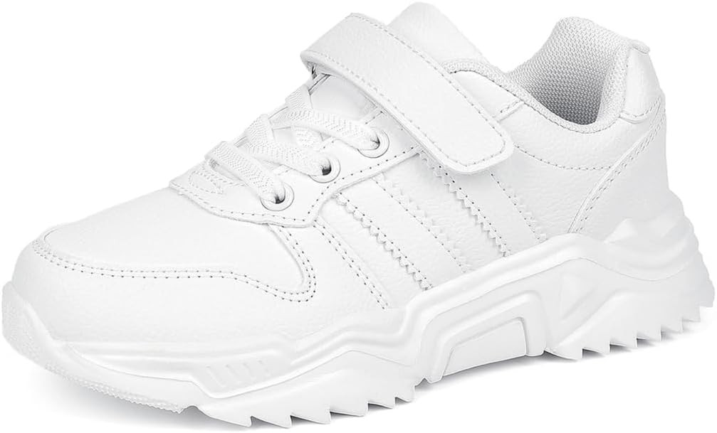 Unisex-Child White Boys Girls Shoes Antiskid Tennis Sneakers Outdoor Casual Kids Shoes Running Sn... | Amazon (US)