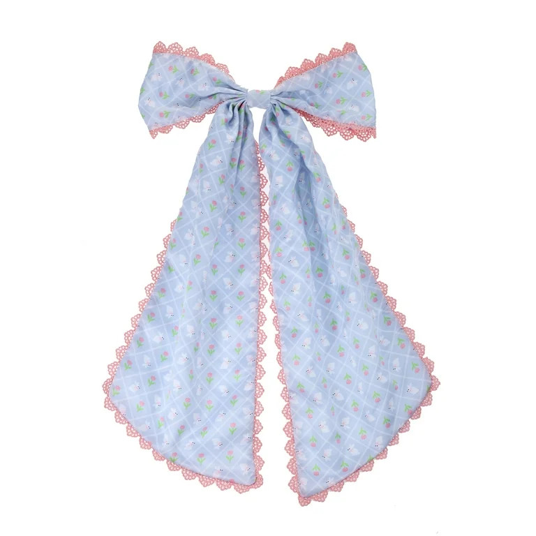 Way to Celebrate Easter Pink and White Hair Bow, 1 Piece | Walmart (US)