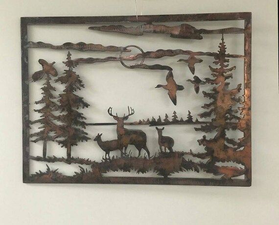 Deer Hunting Scene, Deer and Duck Hunting Scene, God's Creation | Etsy (US)