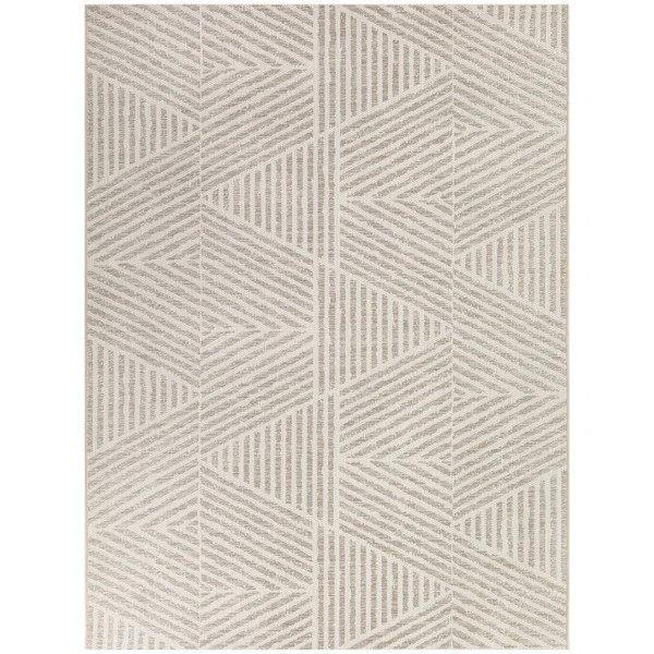 Gerren Geometric Indoor / Outdoor Rug | Wayfair North America