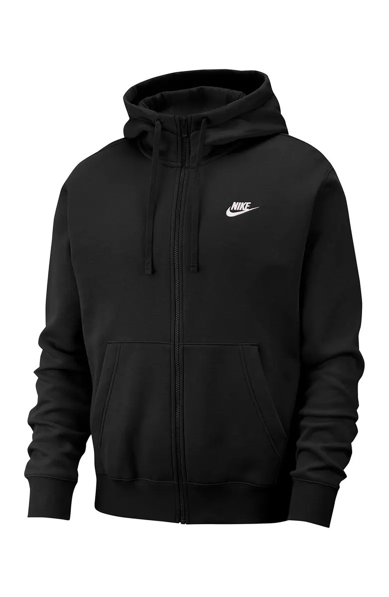 Nike Men's Club Zip-Up Logo Hoodie | Nordstrom | Nordstrom