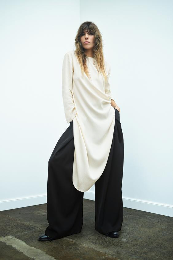 ZW COLLECTION PLEATED TROUSERS | Zara UK