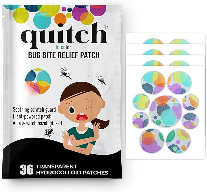 Quitch Mosquito Bite Itch Relief Patch, After Bite Insect Bite Treatment, Anti Itch Cream Alterna... | Amazon (US)