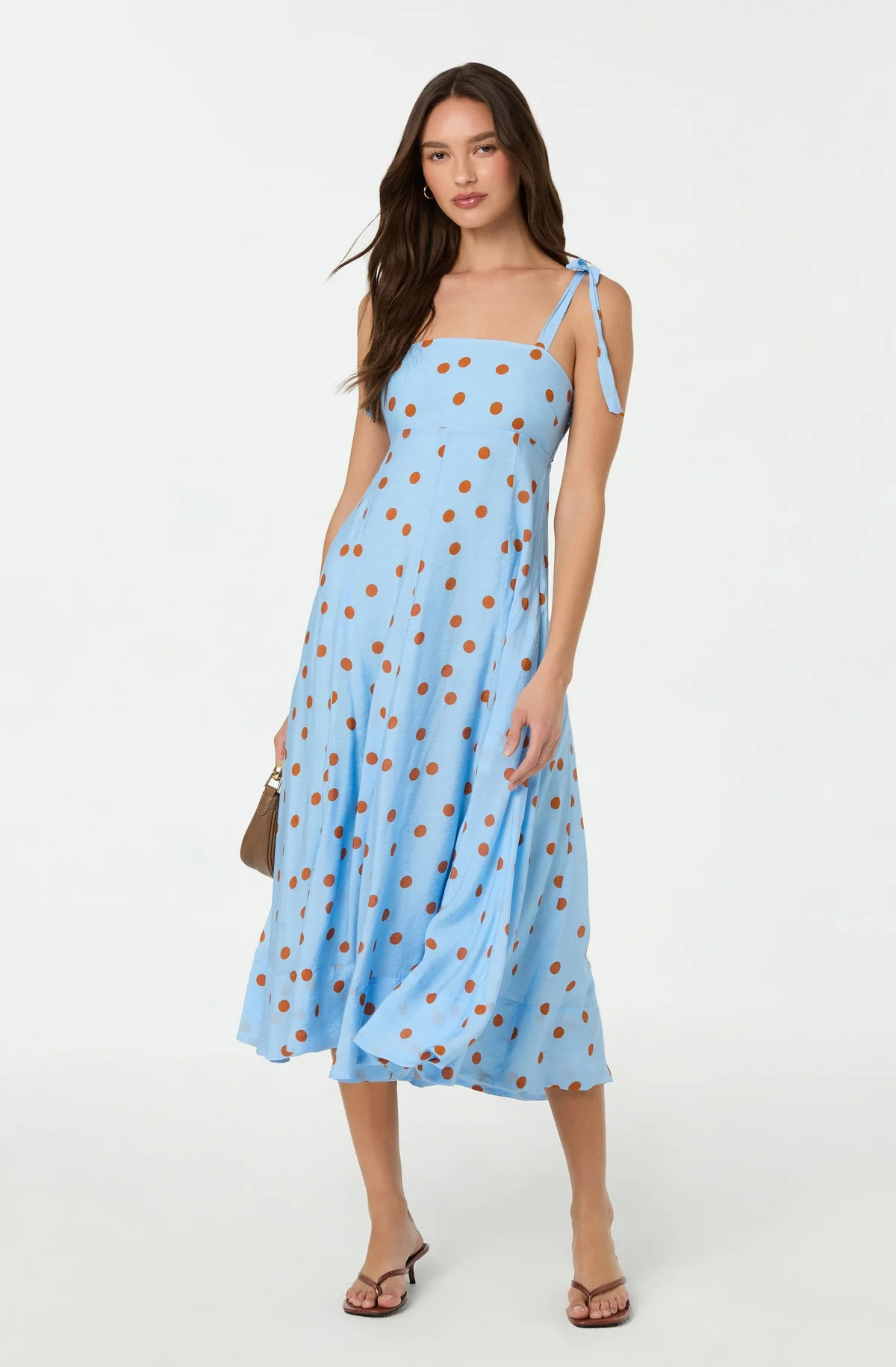 Lilliana Polka Dot Midi Dress | ASTR The Label (US)