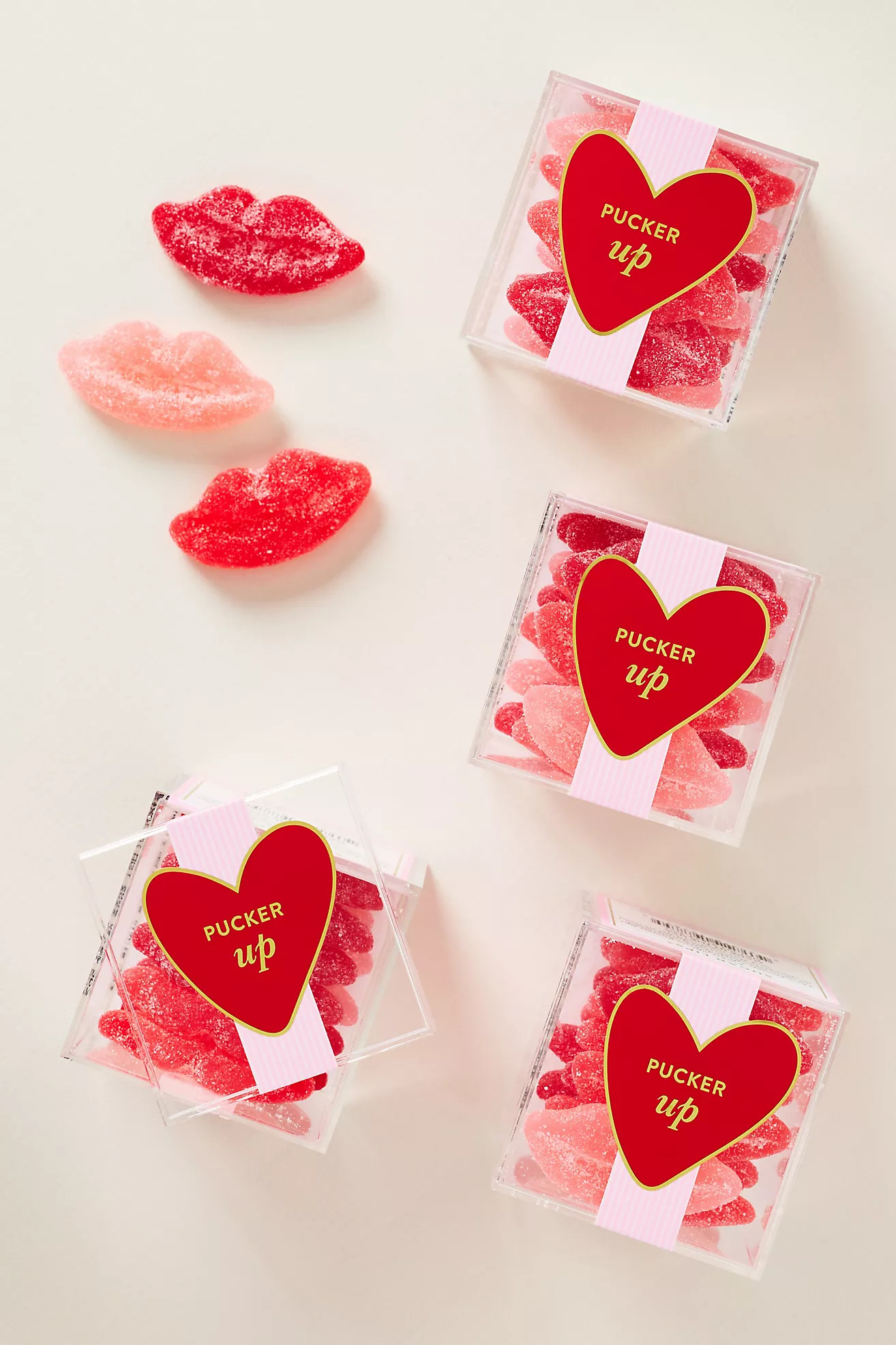 Sugarfina Pucker Up Sugar Lips 4-Piece Cube Kit | Anthropologie (US)