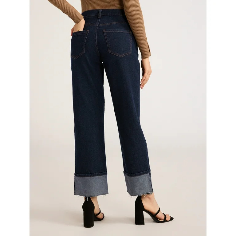 Scoop Women's Benton High Rise Straight Jeans, Sizes 0-20 | Walmart (US)