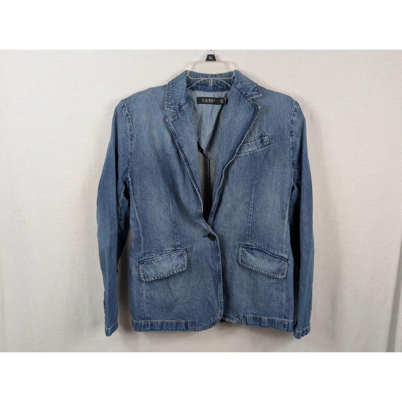 Ralph Lauren Women's Coats and jackets - Blue - 4 | Depop US