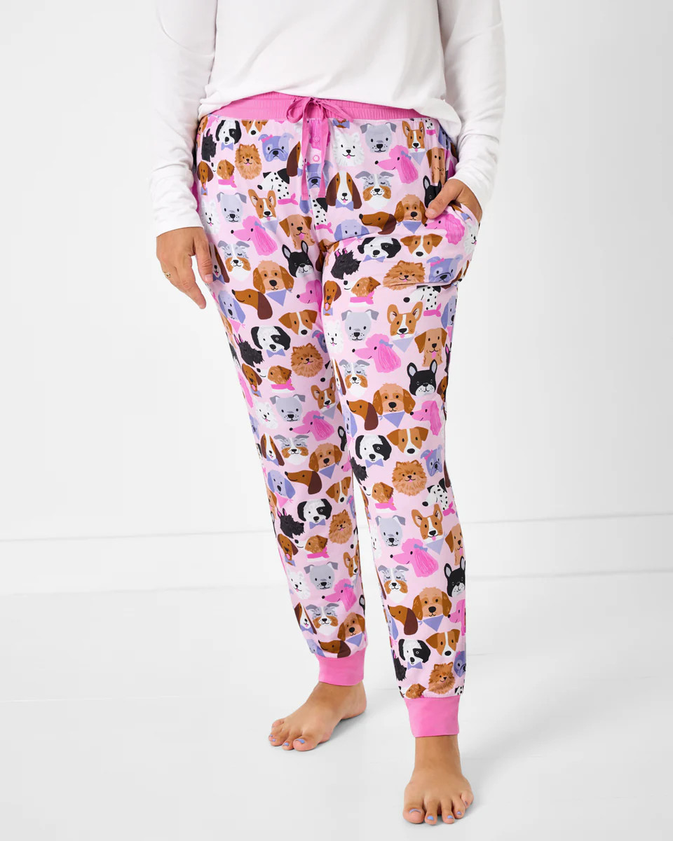 Pink Puppy Parade Women's Pajama Pants | Little Sleepies