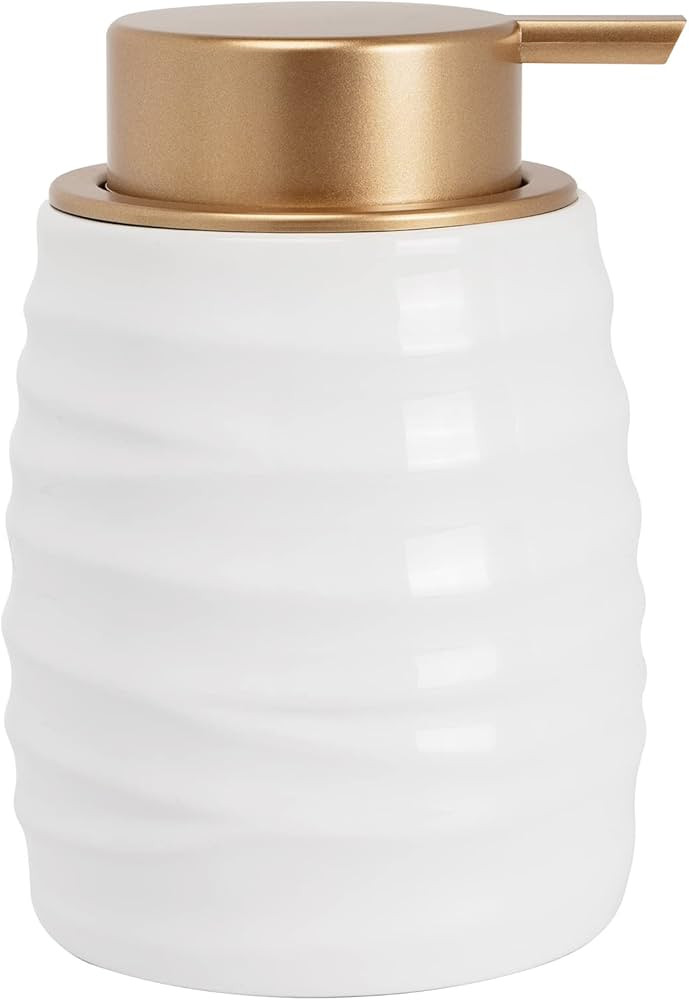 Soap Dispenser Ceramic with Easy-to-Press Pump Hand Lotion Liquid Dispenser Non-Slip for Shampoo ... | Amazon (US)