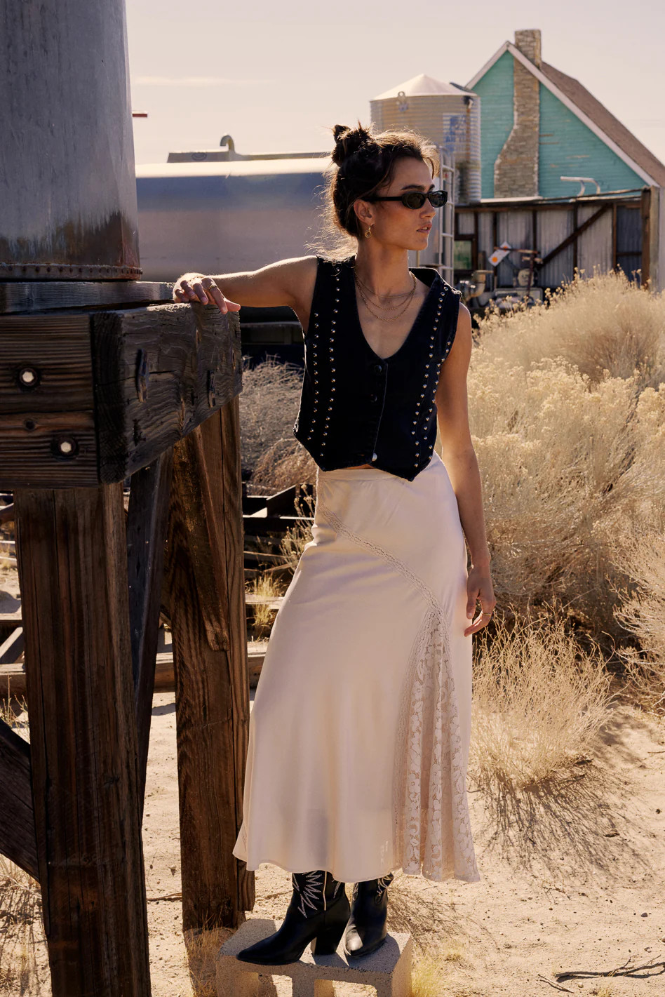 Samantha Maxi Skirt in Cream | Böhme US