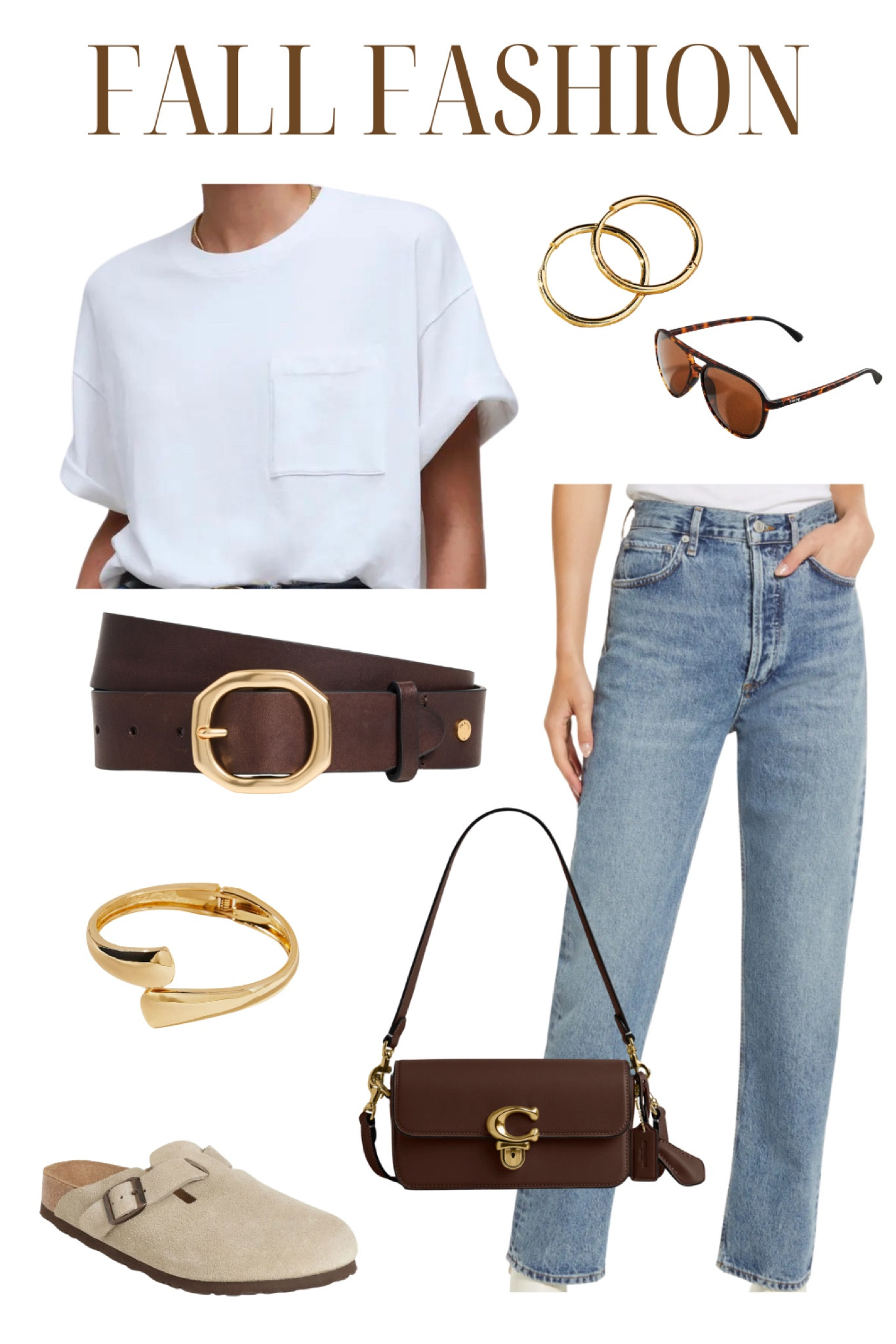 #FallFashion #CasualStyle #AutumnOutfit #ClassicLook #SweaterWeather #DenimDays #CozyVibes #NeutralTones #EffortlessChic #FallTrends