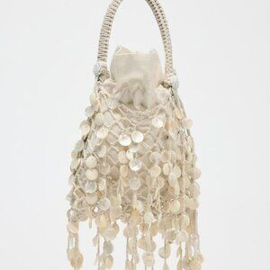 ZARA PEARLESCENT APPLIQUÉ HANDBAG | Poshmark
