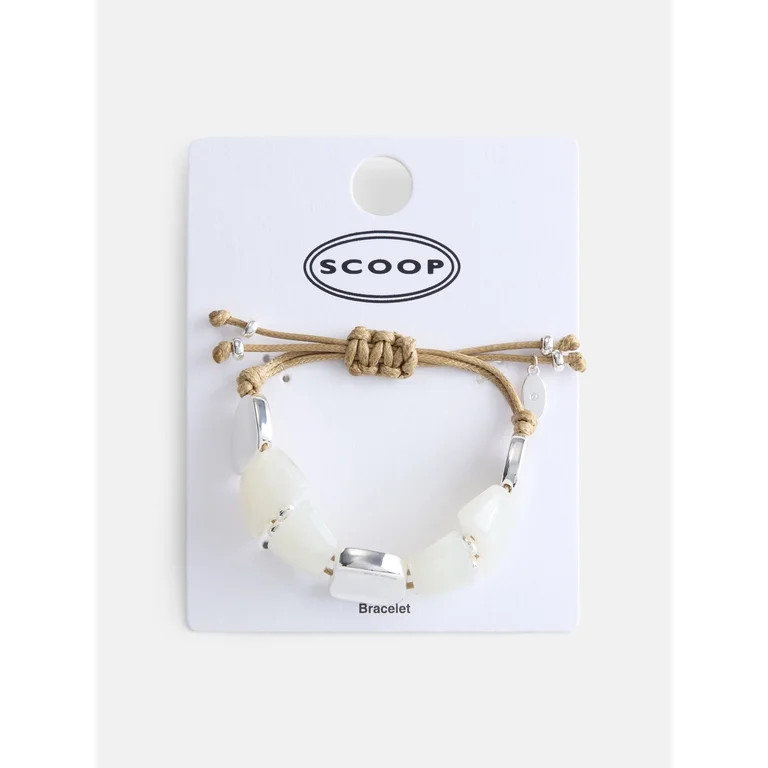 Scoop(5.0)|8 Scoop Women's Tan Cord Bracelet with Geometric Beads  Free shippingFree 90-day retur... | Walmart (US)
