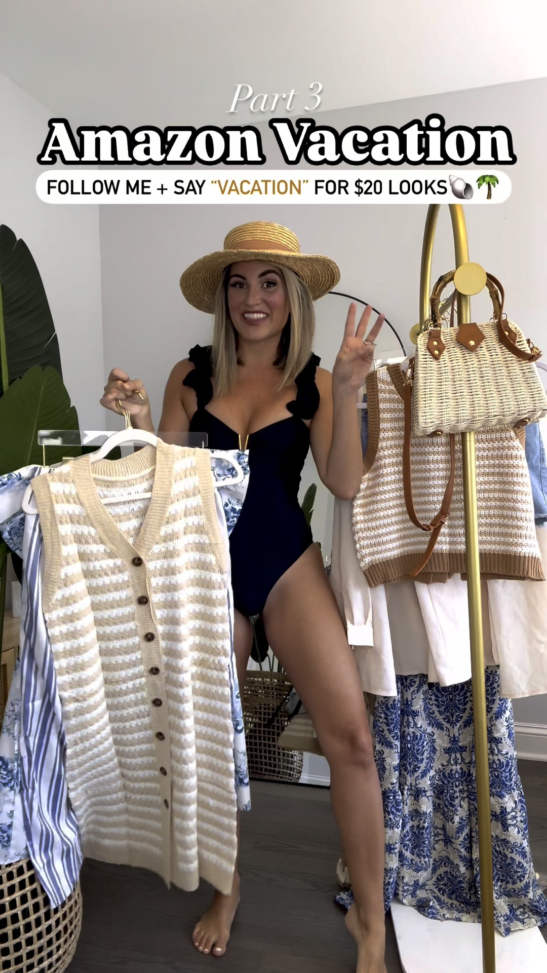 The BEST Vacation $20 Looks🌴🐚✨ in one easy list for you! These are the best of the best, I cannot believe they’re Amazon👌
🌴$10 Bags, Sunnies & Accesories 
🐚$20 Swim, Comfy Seamless Bras, Travel Set, Shorts, Stretchy Striped Pants & more
🫶$30 Dresses  you’ll love! 
The seamless bras & Vacay outfits are Perfection! 

✨SIZING✨ I’m 5’2” 123lbs  size small in all bathing suits, dresses, shorts, pants, tops pictured. All run TTS!
.
Swimwear, resortwear, Amazon must have, Amazon deals, Amazon bathing suits, Amazon swimwear, Amazon sarongs, Amazon coverups, beach coverups, sandals, Amazon coverups, Amazon shots, Amazon white shorts, white shores, Amazon striped top, striped blue top, beach bag, beach hat, bronze oil, skincare, beach bag, cross body bag, Amazon dresses, vacation dress, swimsuit, sunglasses, travel outfit, travel set 2 piece set, Amazon two piece set 

#LTKSwim #LTKPetite #LTKTravel